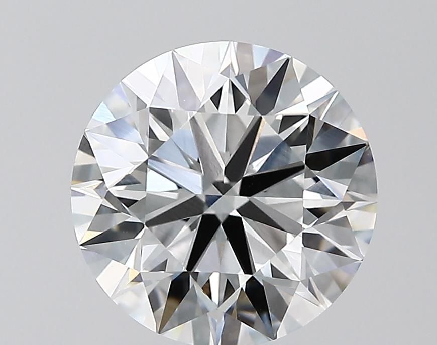 3.02 Carat Round Lab Diamond with  Cut Diamond in 14KT  view 1
