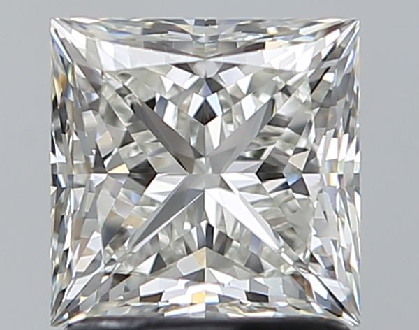 1.5 Carat Princess Natural Diamond with  Cut Diamond in 14KT  view 1
