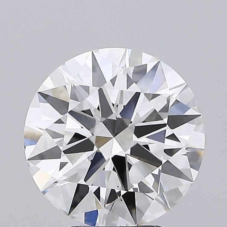3.33 Carat Round Lab Diamond with  Cut Diamond in 14KT  view 1
