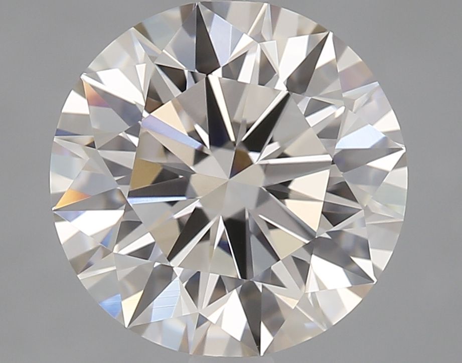 2.58 Carat Round Natural Diamond with  Cut Diamond in 14KT  view 1
