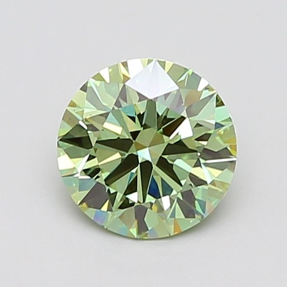 1.74 Carat Round Lab Diamond with  Cut Diamond in 14KT  view 1
