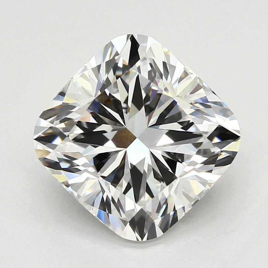 3.32 Carat Cushion Lab Diamond with  Cut Diamond in 14KT  view 1
