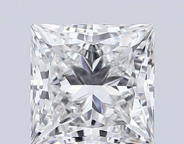 2.0 Carat Princess Lab Diamond with  Cut Diamond in 14KT  view 1
