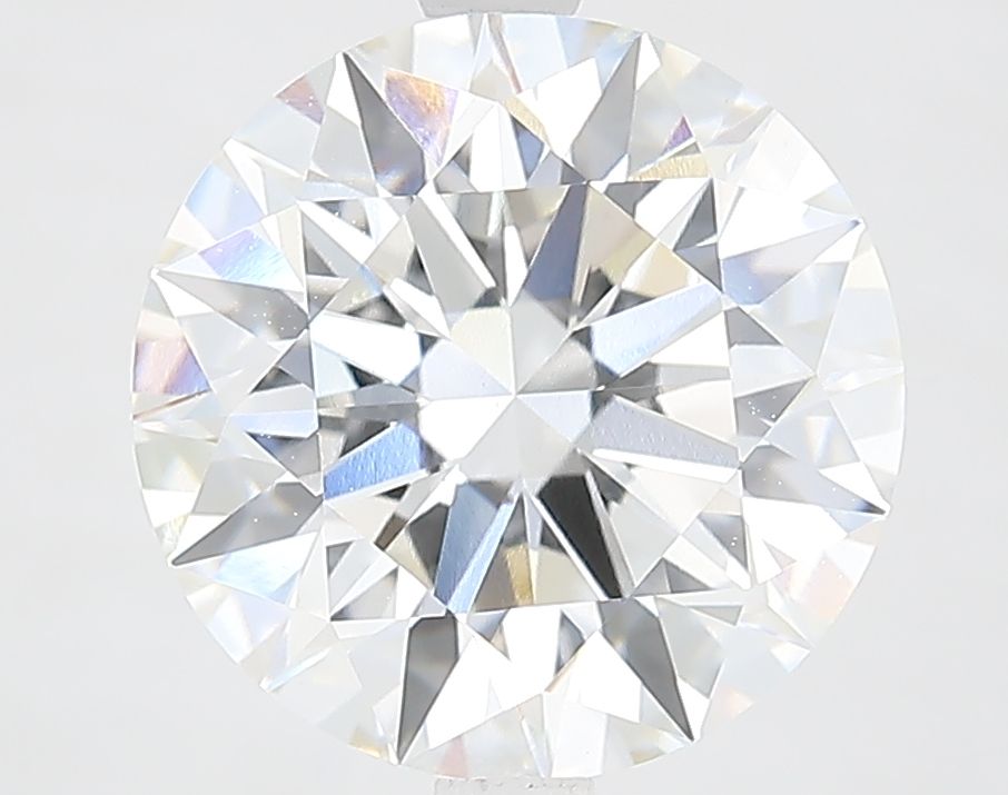 4.2 Carat Round Lab Diamond with  Cut Diamond in 14KT  view 1
