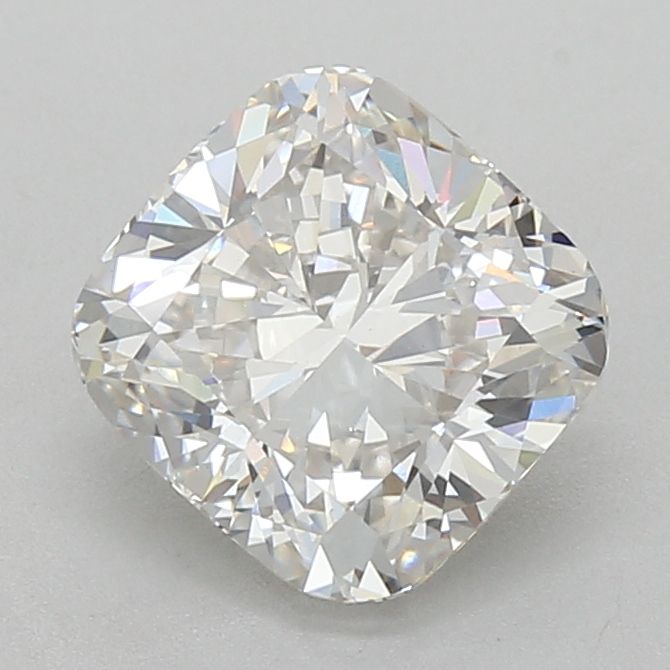 3.53 Carat Cushion Lab Diamond with  Cut Diamond in 14KT  view 1
