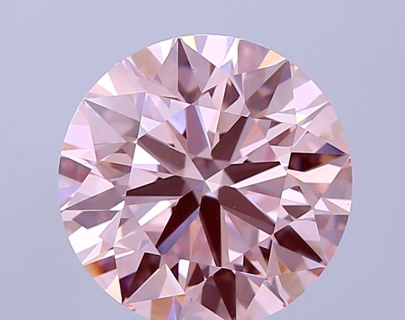 2.5 Carat Round Lab Diamond with  Cut Diamond in 14KT  view 1
