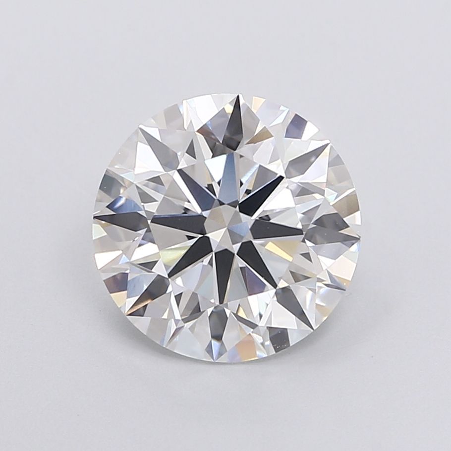 3.78 Carat Round Lab Diamond with  Cut Diamond in 14KT  view 1
