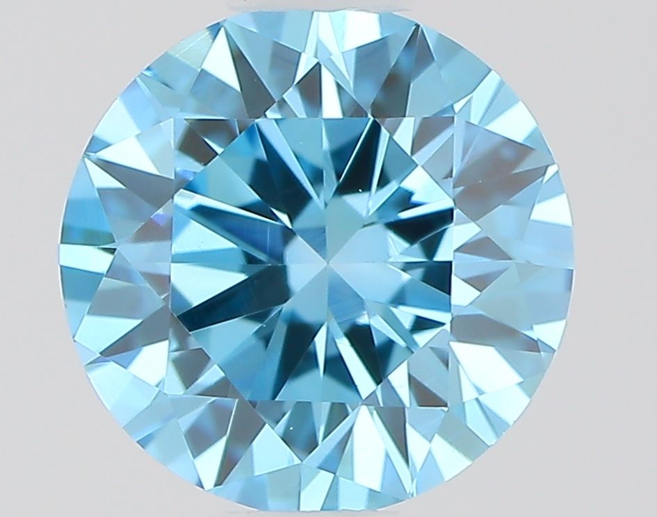 0.51 Carat Round Lab Diamond with  Cut Diamond in 14KT  view 1
