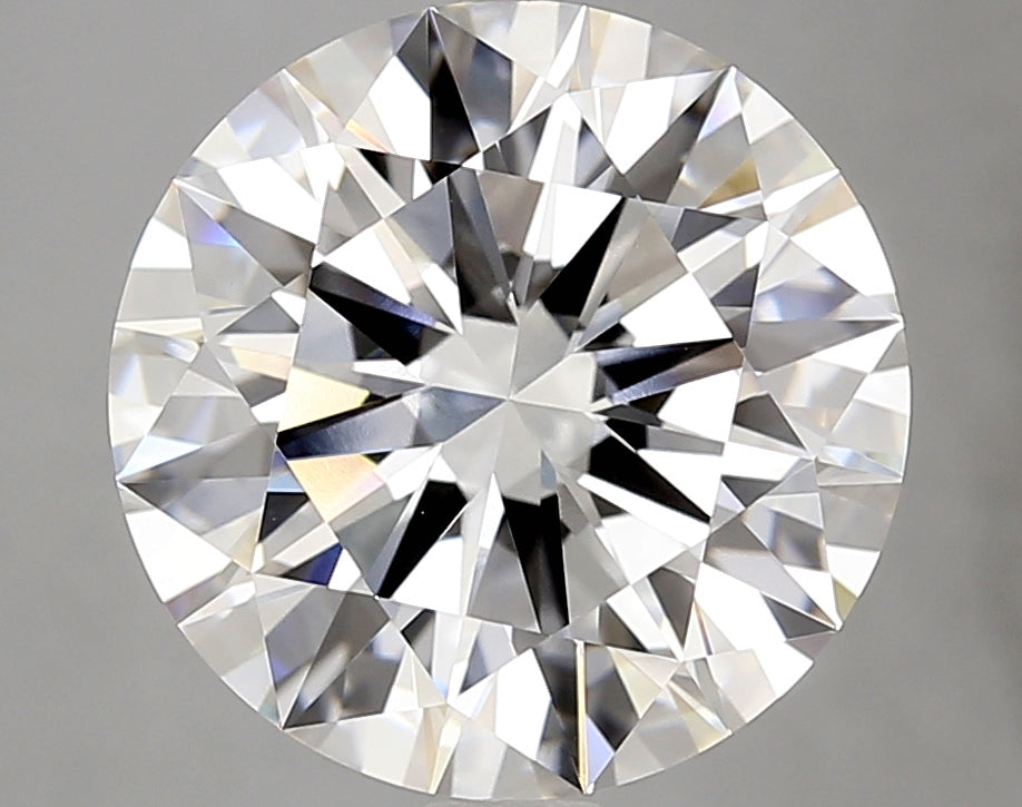 6.38 Carat Round Lab Diamond with  Cut Diamond in 14KT  view 1
