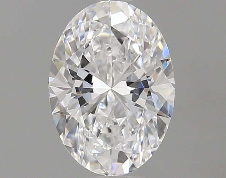 0.86 Carat Oval Lab Diamond with  Cut Diamond in 14KT  view 1
