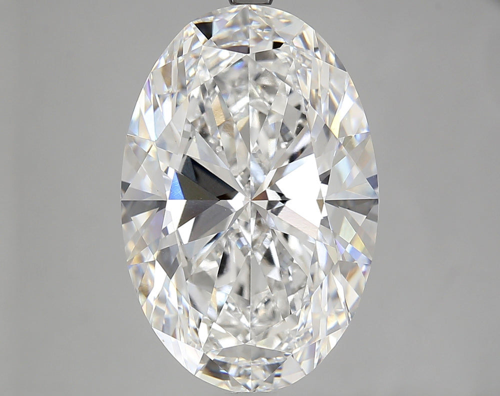 10.06 Carat Oval Lab Diamond with  Cut Diamond in 14KT  view 1
