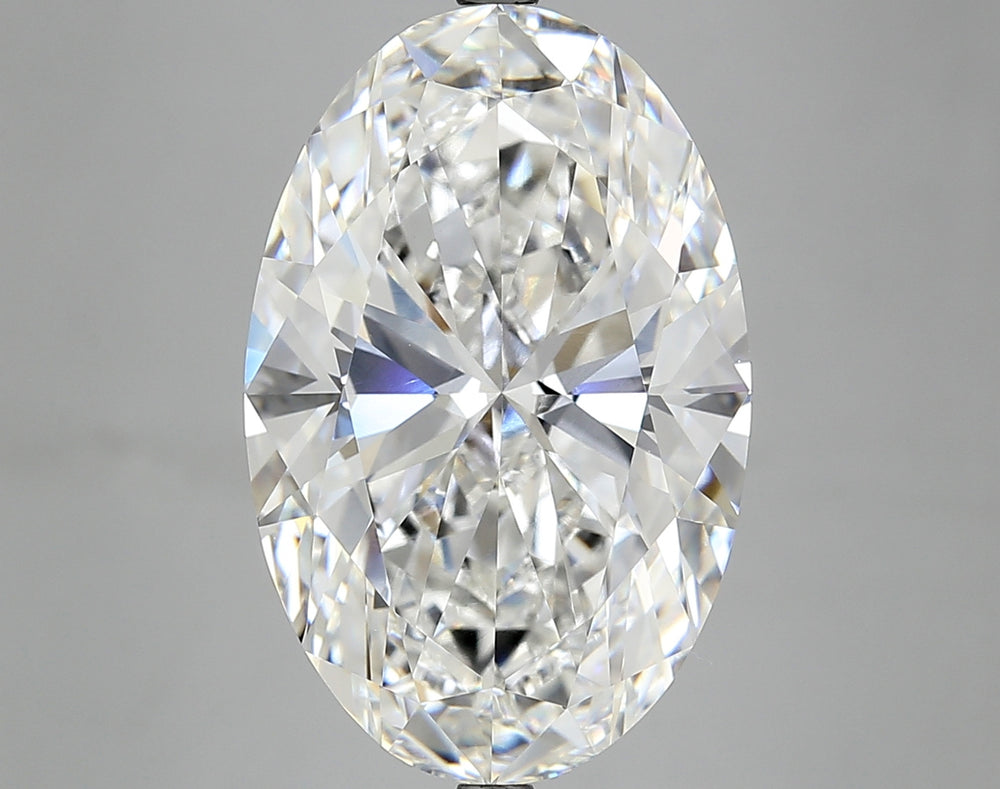 10.07 Carat Oval Lab Diamond with  Cut Diamond in 14KT  view 1
