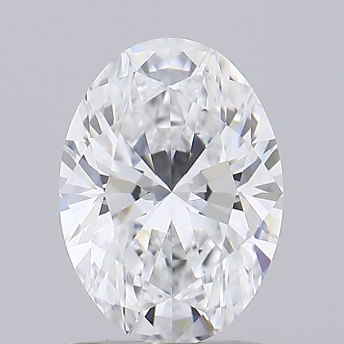 1.27 Carat Oval Lab Diamond with  Cut Diamond in 14KT  view 1
