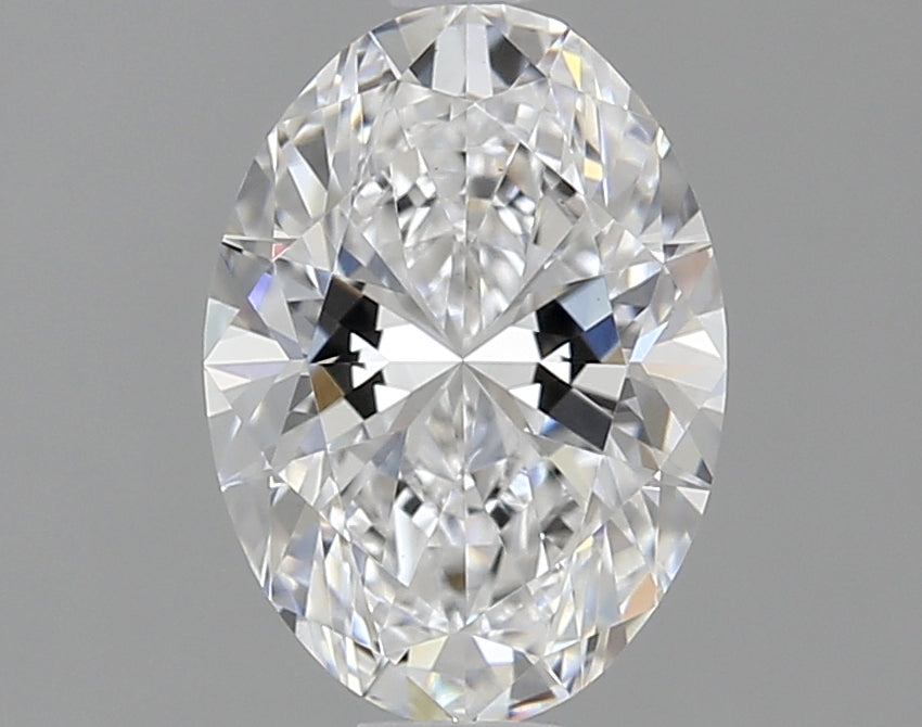1.28 Carat Oval Lab Diamond with  Cut Diamond in 14KT  view 1
