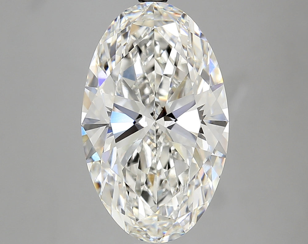 6.1 Carat Oval Lab Diamond with  Cut Diamond in 14KT  view 1
