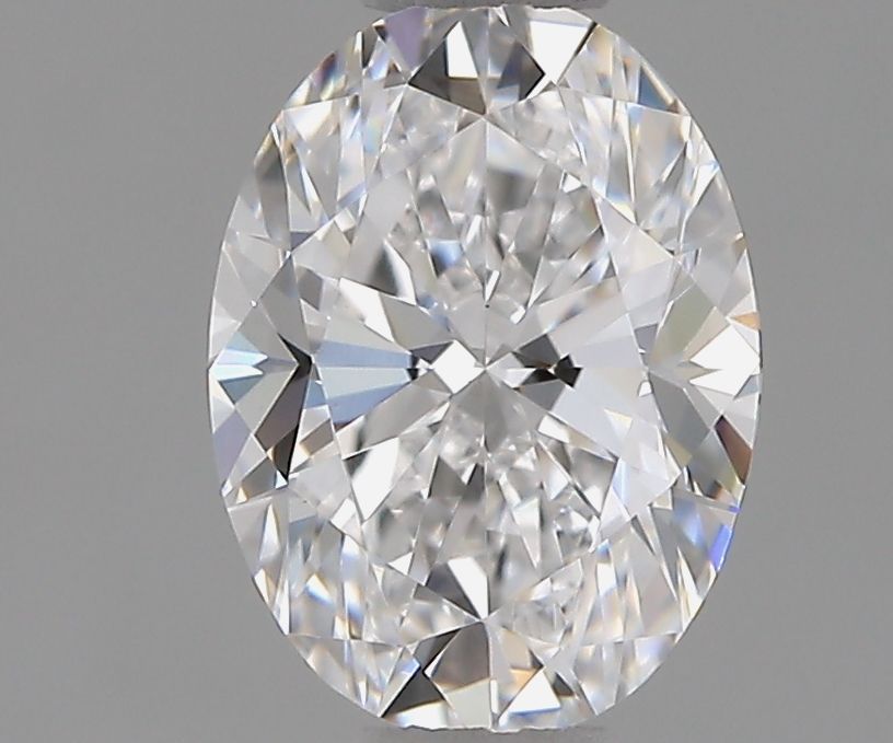 1.01 Carat Oval Natural Diamond with  Cut Diamond in 14KT  view 1
