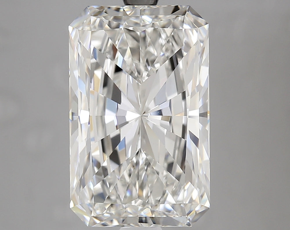 4.89 Carat Radiant Lab Diamond with  Cut Diamond in 14KT  view 1
