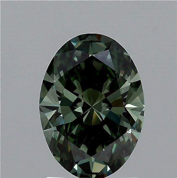 1.62 Carat Oval Lab Diamond with  Cut Diamond in 14KT  view 1
