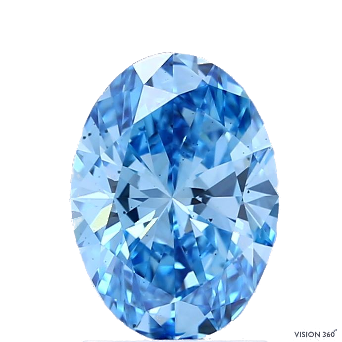 1.54 Carat Oval Lab Diamond with  Cut Diamond in 14KT  view 1

