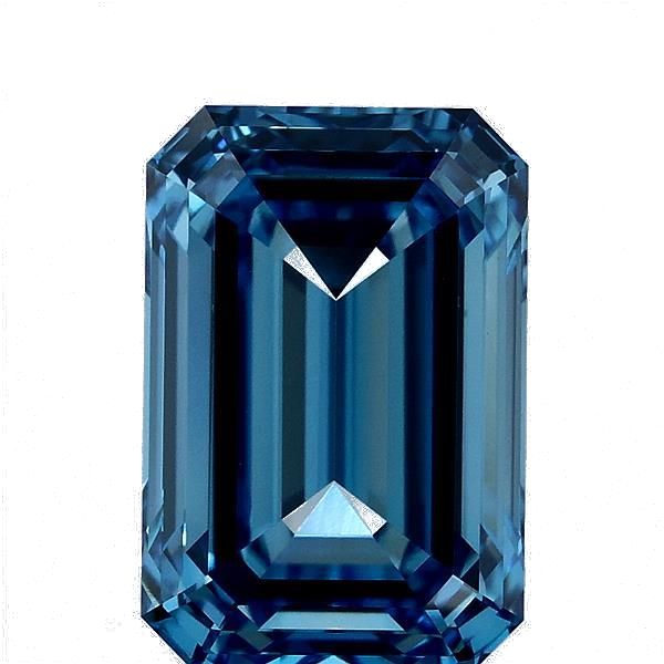 3.77 Carat Emerald Lab Diamond with  Cut Diamond in 14KT  view 1
