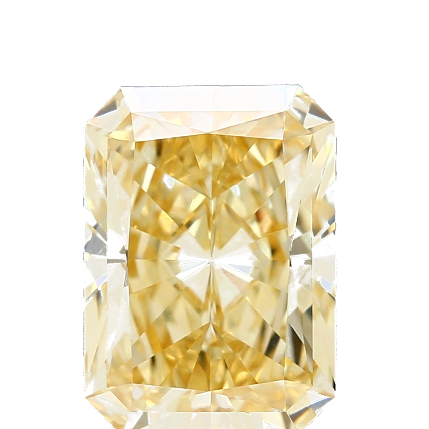 2.2 Carat Radiant Lab Diamond with  Cut Diamond in 14KT  view 1
