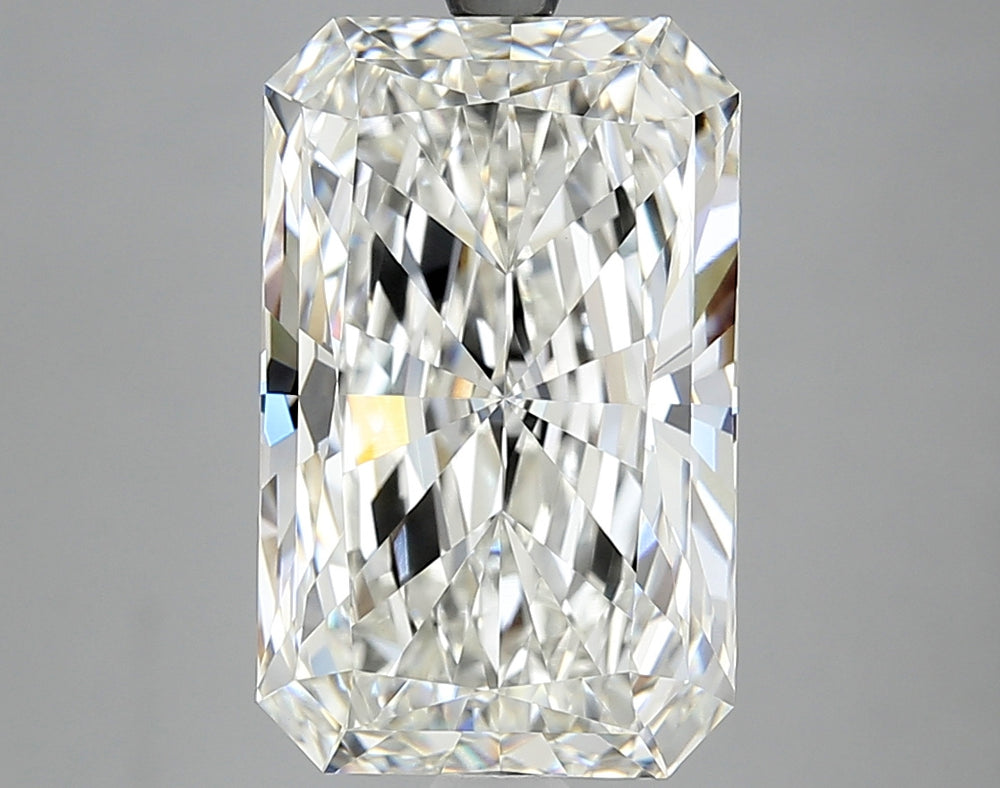 6.22 Carat Radiant Lab Diamond with  Cut Diamond in 14KT  view 1
