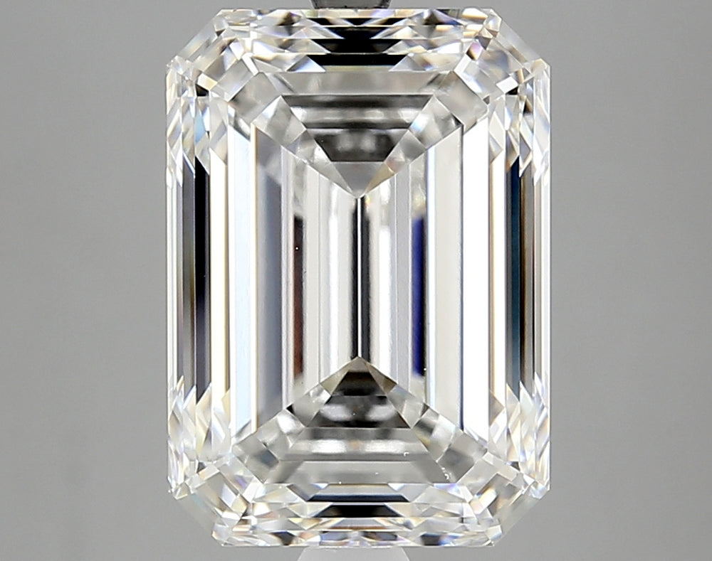 7.79 Carat Emerald Lab Diamond with  Cut Diamond in 14KT  view 1
