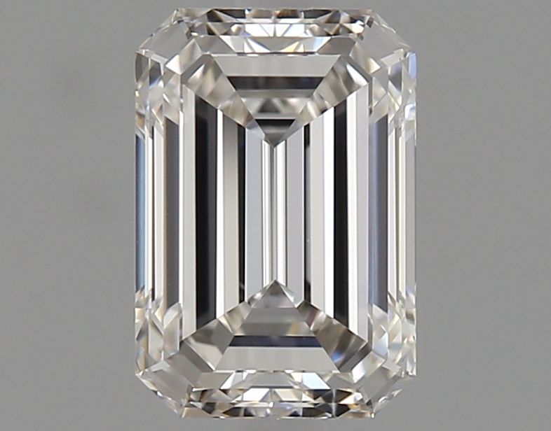 1.3 Carat Emerald Natural Diamond with  Cut Diamond in 14KT  view 1
