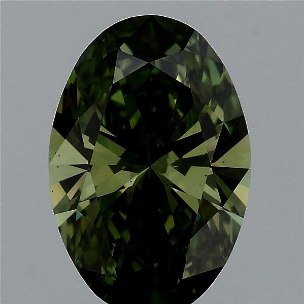 1.55 Carat Oval Lab Diamond with  Cut Diamond in 14KT  view 1
