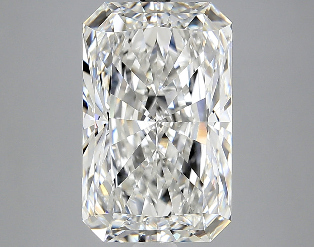 6.51 Carat Radiant Lab Diamond with  Cut Diamond in 14KT  view 1
