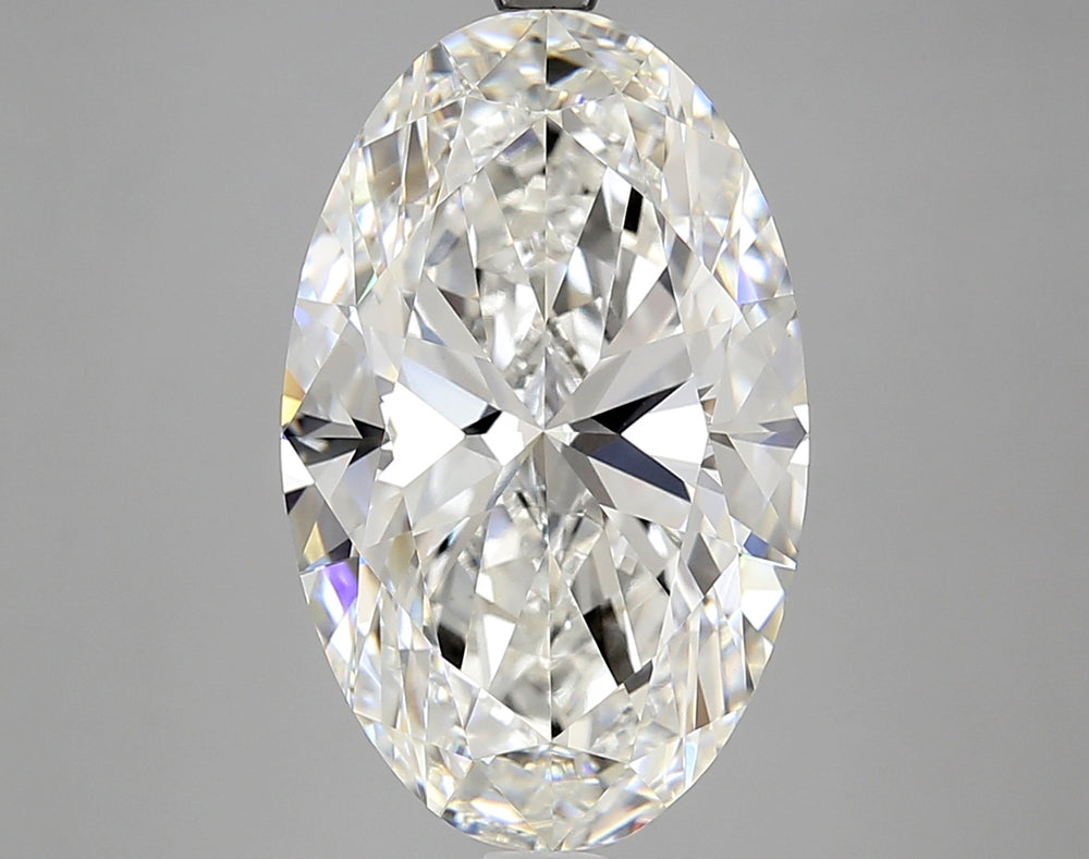 7.02 Carat Oval Lab Diamond with  Cut Diamond in 14KT  view 1

