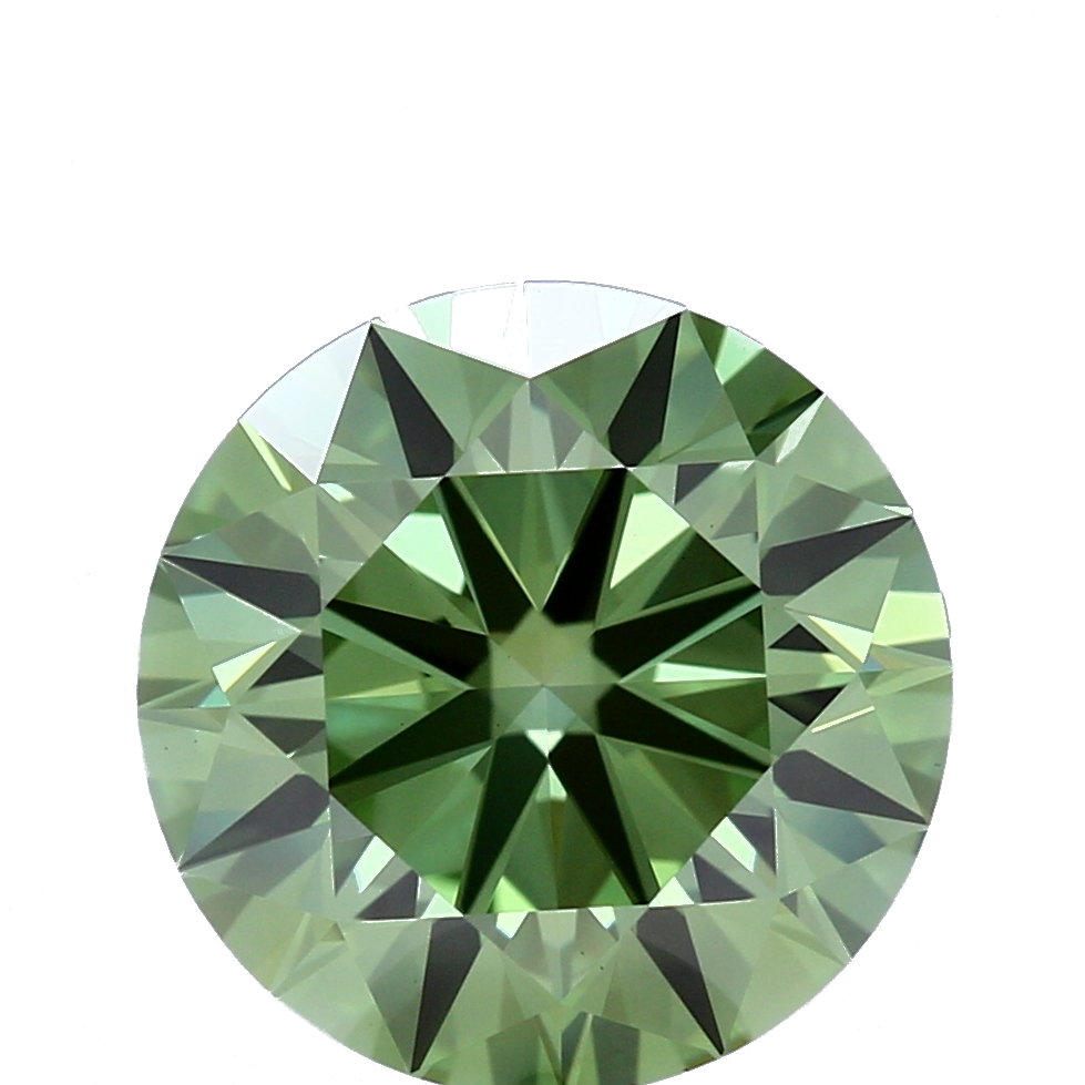 3.05 Carat Round Lab Diamond with  Cut Diamond in 14KT  view 1
