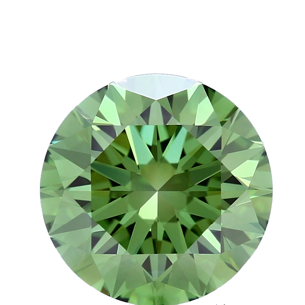 3.45 Carat Round Lab Diamond with  Cut Diamond in 14KT  view 1
