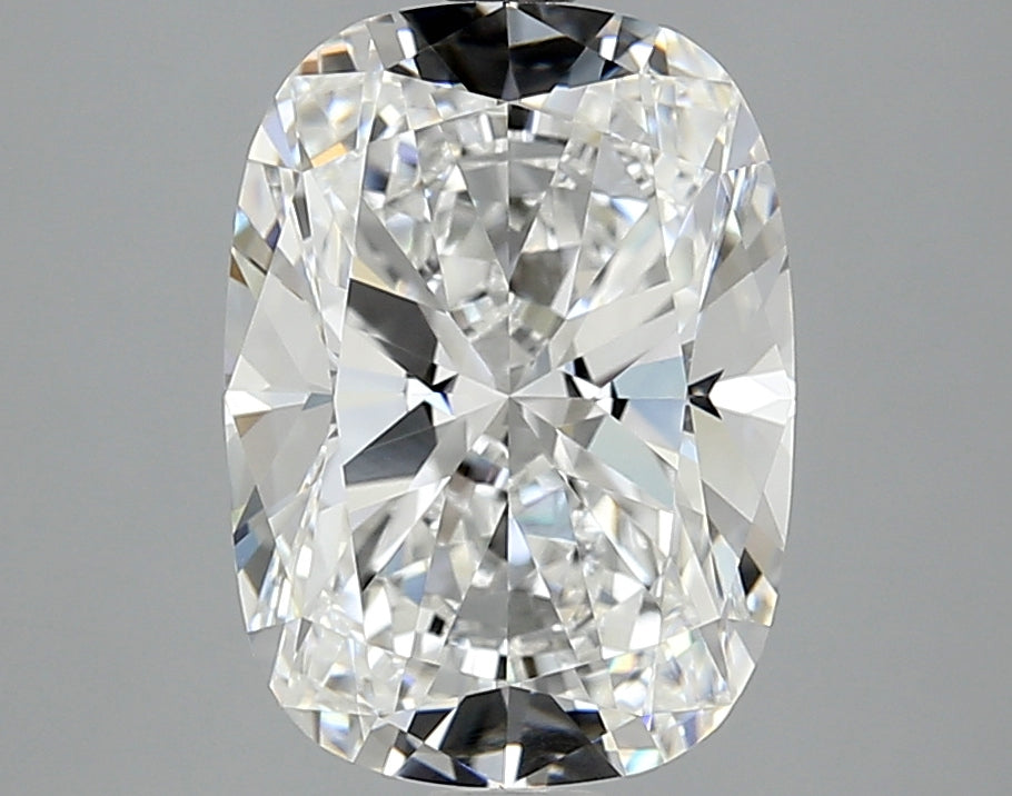 3.63 Carat Cushion Lab Diamond with  Cut Diamond in 14KT  view 1
