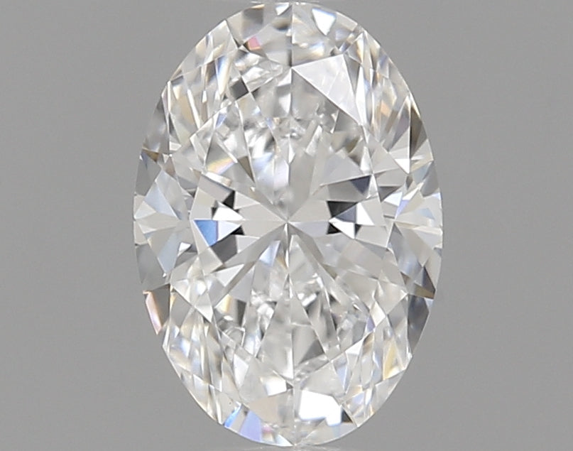 0.6 Carat Oval Lab Diamond with  Cut Diamond in 14KT  view 1
