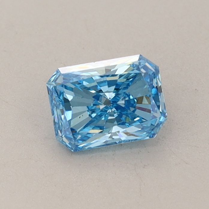 0.48 Carat Radiant Lab Diamond with  Cut Diamond in 14KT  view 1
