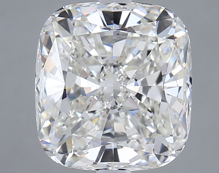 4.1 Carat Cushion Lab Diamond with  Cut Diamond in 14KT  view 1
