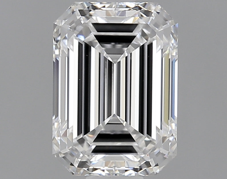 1.67 Carat Emerald Lab Diamond with  Cut Diamond in 14KT  view 1
