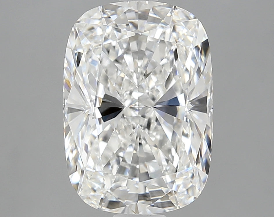 3.66 Carat Cushion Lab Diamond with  Cut Diamond in 14KT  view 1
