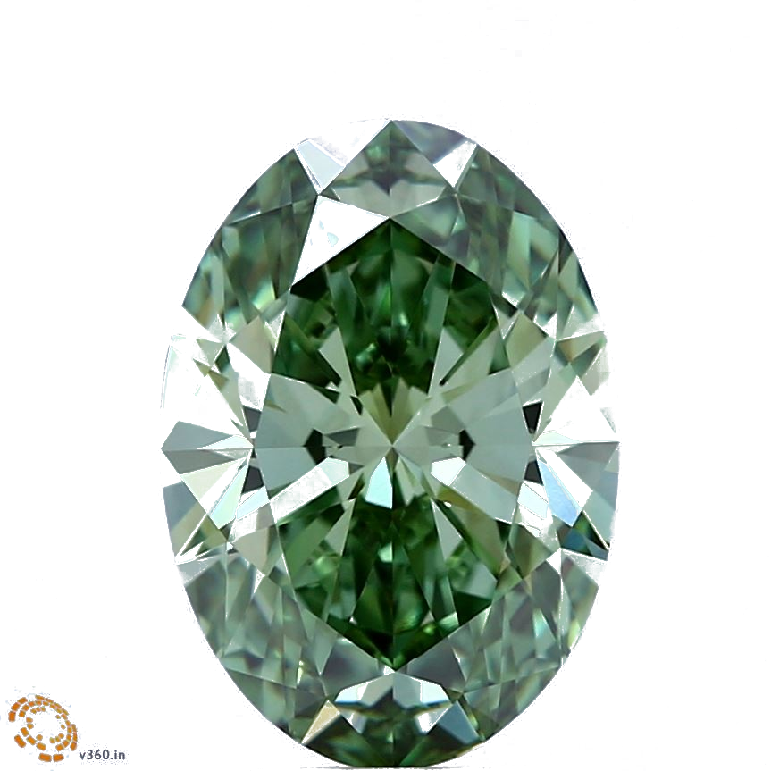 3.3 Carat Oval Lab Diamond with  Cut Diamond in 14KT  view 1
