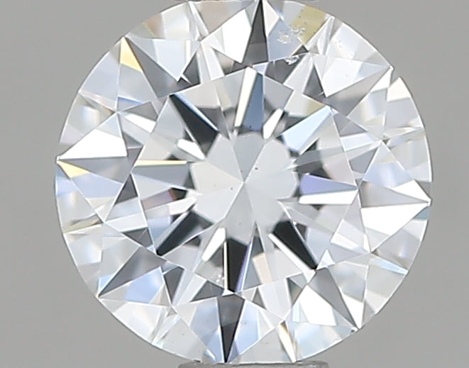 0.5 Carat Round Natural Diamond with  Cut Diamond in 14KT  view 1
