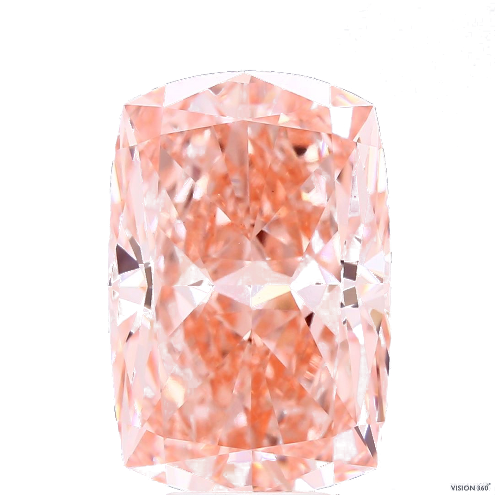 7.6 Carat Cushion Lab Diamond with  Cut Diamond in 14KT  view 1

