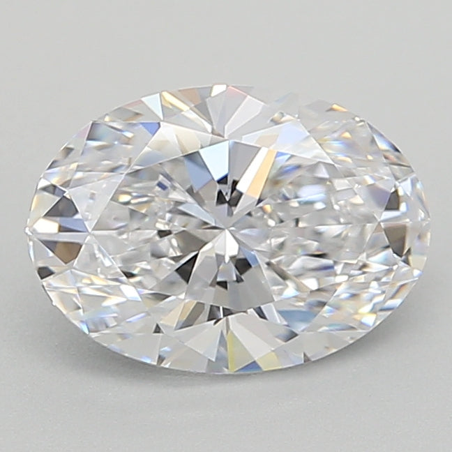 1.34 Carat Oval Lab Diamond with  Cut Diamond in 14KT  view 1
