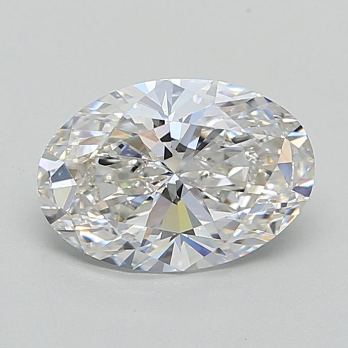 2.14 Carat Oval Lab Diamond with  Cut Diamond in 14KT  view 1
