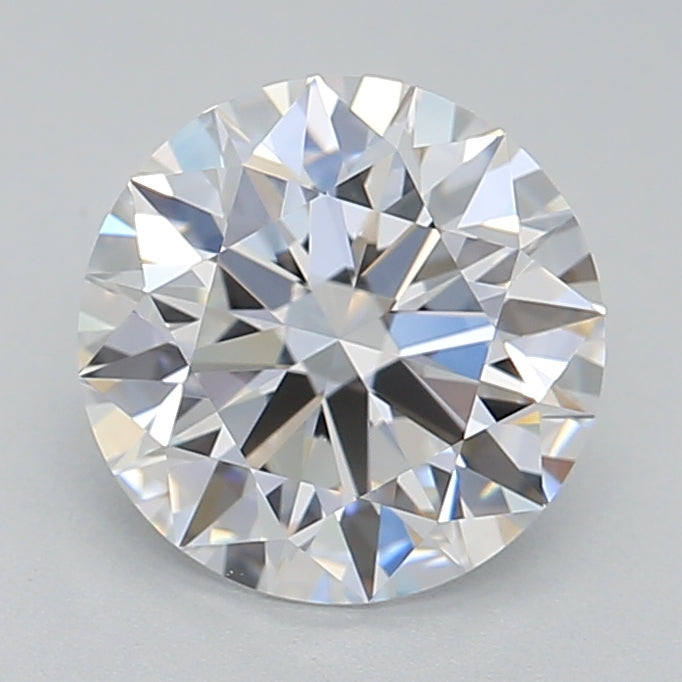 1.34 Carat Round Lab Diamond with  Cut Diamond in 14KT  view 1
