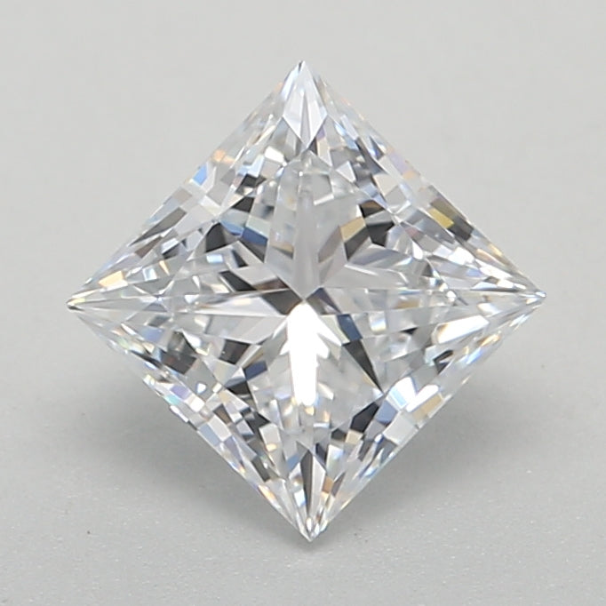 1.03 Carat Princess Lab Diamond with  Cut Diamond in 14KT  view 1
