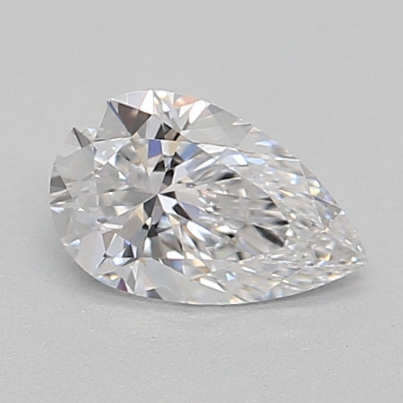 0.33 Carat Pear Lab Diamond with  Cut Diamond in 14KT  view 1
