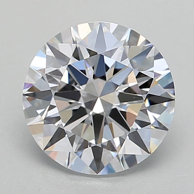 1.2 Carat Round Lab Diamond with  Cut Diamond in 14KT  view 1
