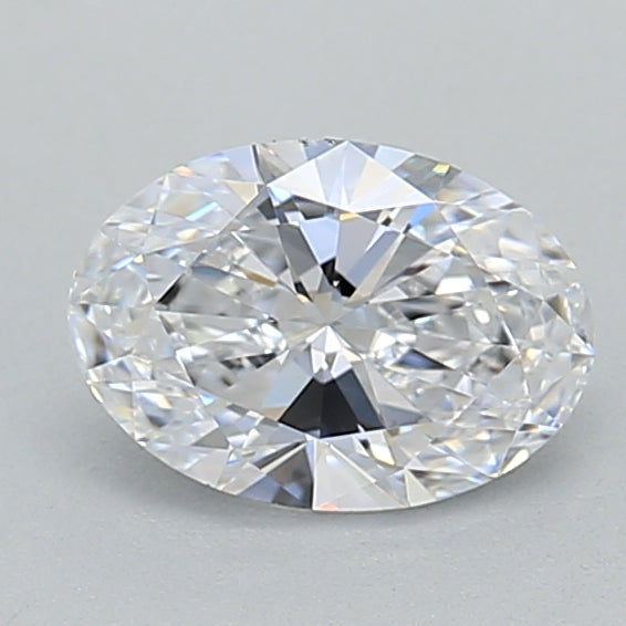0.66 Carat Oval Lab Diamond with  Cut Diamond in 14KT  view 1
