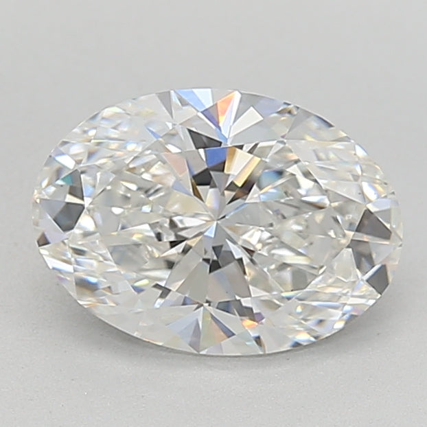 2.1 Carat Oval Lab Diamond with  Cut Diamond in 14KT  view 1
